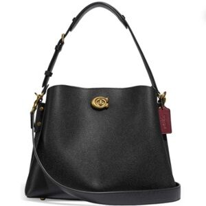 COACH Willow Pebble Leather Shoulder Bag